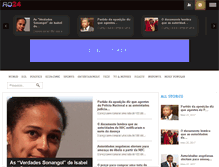 Tablet Screenshot of angola24horas.com